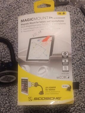 Scosche MagicMount XL Magnetic Tablet & Smartphone Mount - Yellow/White